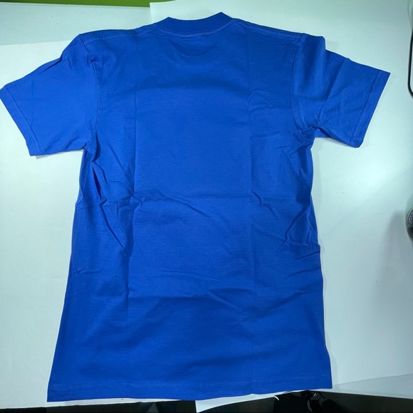 Supreme Christopher Wool Art Print 2001 Tee Shirt in Royal Blue Mens Small - Picture 4 of 7